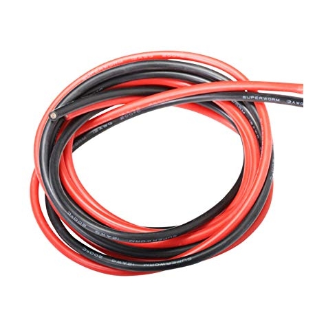 Cavo Elettrico In Silicone AWG 20 (0,5 Mm²) - Altamente Flessibile, Nero, Venduto Al Metro, 600V - 2